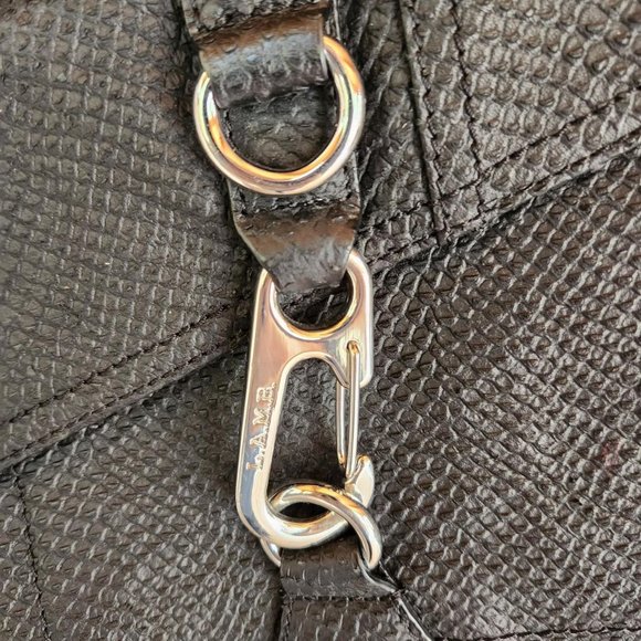 Vtg y2k L.A.M.B Gwen Stephani Black Leather Purse - Picture 5 of 8